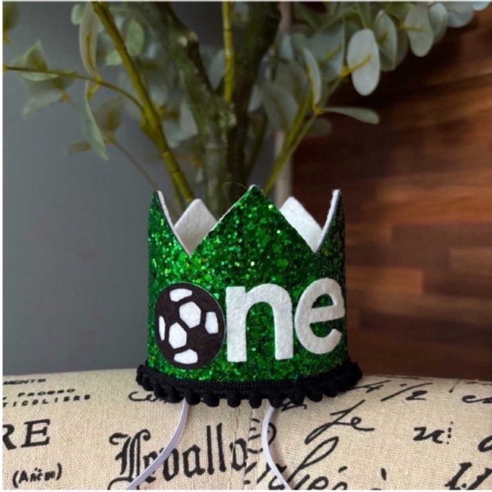 ⚽️New! 1st Birthday Soccer Crown